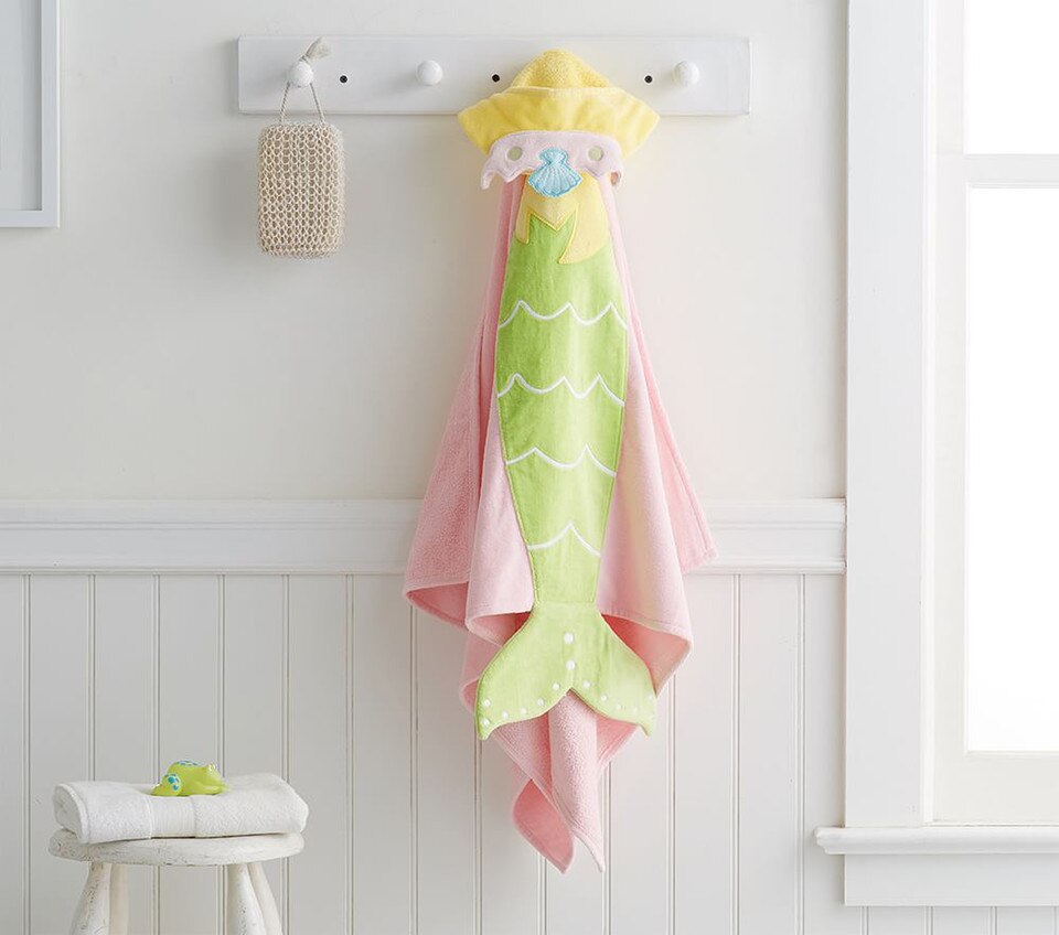 Mermaid Kids Bath Wrap Pottery Barn Kids Australia